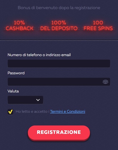 Registrazione